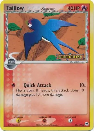 Taillow Delta Species 66/101 (Dragon Frontiers)  - Reverse Holofoil | Good Games Adelaide SA