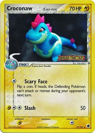 Croconaw Delta Species 27/101 (Dragon Frontiers)  - Reverse Holofoil | Good Games Adelaide SA