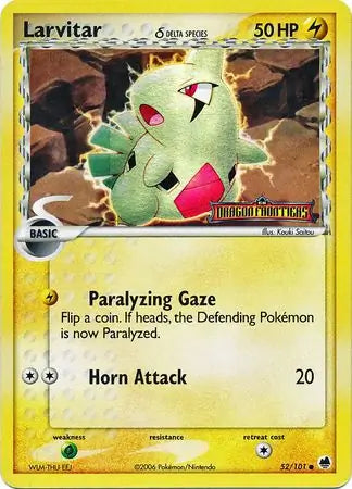 Larvitar Delta Species 52/101 (Dragon Frontiers)  - Reverse Holofoil | Good Games Adelaide SA