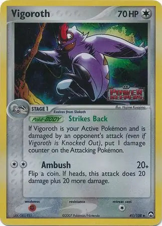 Vigoroth 41/108 (Power Keepers)  - Reverse Holofoil | Good Games Adelaide SA