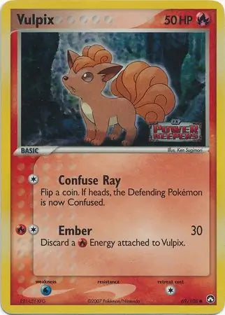 Vulpix 69/108 (Power Keepers)  - Reverse Holofoil | Good Games Adelaide SA