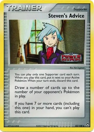 Steven's Advice 83/108 (Power Keepers)  - Reverse Holofoil | Good Games Adelaide SA