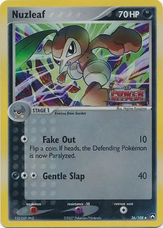 Nuzleaf 36/108 (Power Keepers)  - Reverse Holofoil | Good Games Adelaide SA