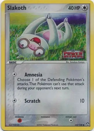 Slakoth 63/108 (Power Keepers)  - Reverse Holofoil | Good Games Adelaide SA