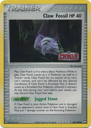 Claw Fossil 84/108 (Power Keepers)  - Reverse Holofoil | Good Games Adelaide SA
