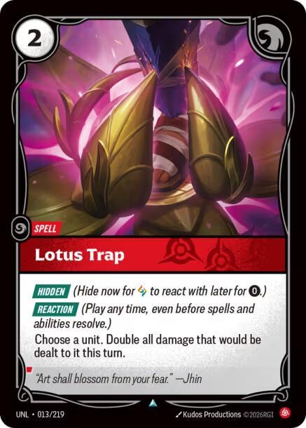Lotus Trap 013/219 (Unleashed)  | Good Games Adelaide SA