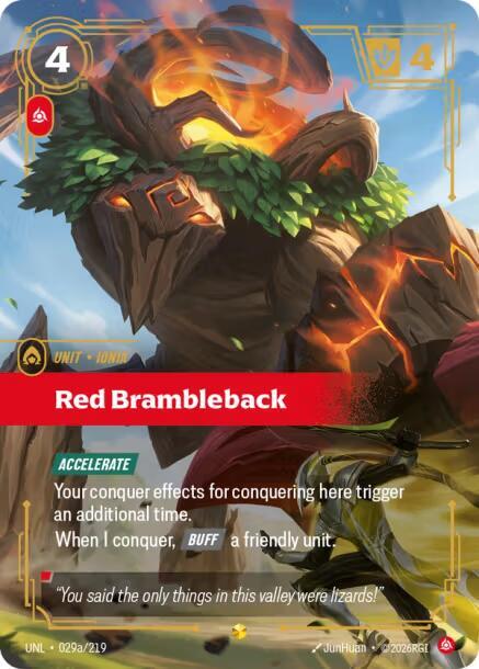 Red Brambleback 029a/219 (Unleashed)  - Foil | Good Games Adelaide SA