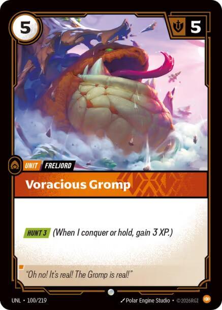 Voracious Gromp 100/219 (Unleashed)  - Foil | Good Games Adelaide SA