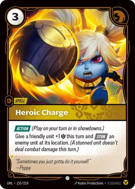 Heroic Charge 155/219 (Unleashed)  | Good Games Adelaide SA
