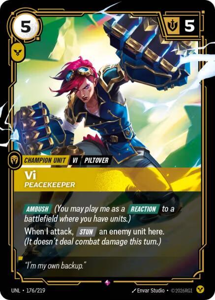 Vi - Peacekeeper 176/219 (Unleashed)  - Foil | Good Games Adelaide SA