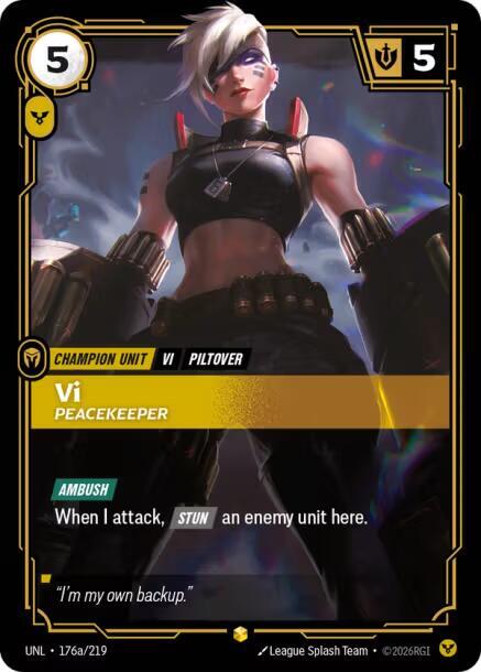 Vi - Peacekeeper 176a/219 (Unleashed)  - Foil | Good Games Adelaide SA