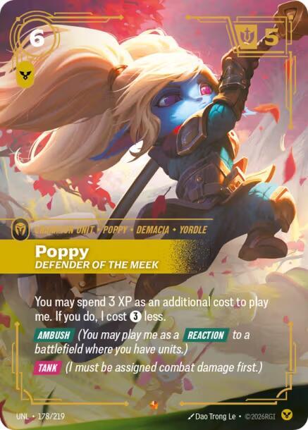 Poppy - Defender of the Meek 178/219 (Unleashed)  - Foil | Good Games Adelaide SA