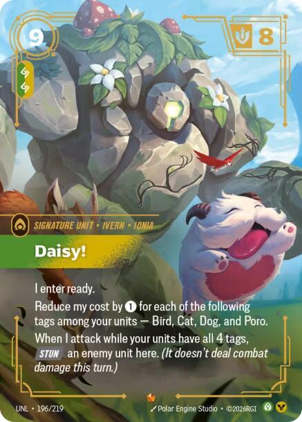 Daisy 196/219 (Unleashed)  - Foil | Good Games Adelaide SA