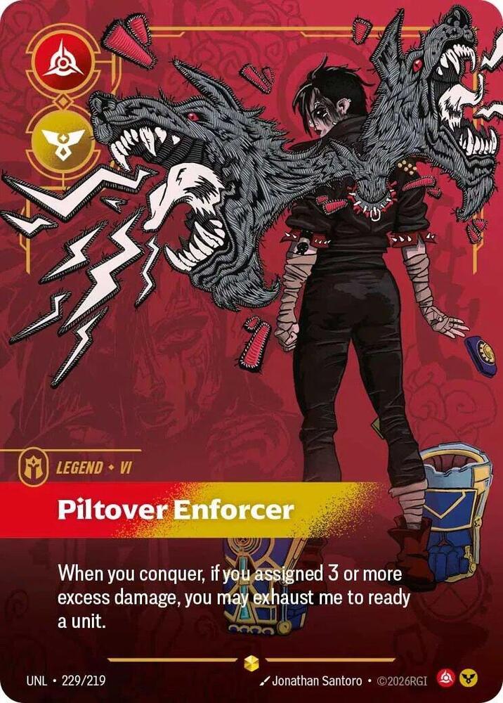 Vi - Piltover Enforcer 229/219 (Unleashed)  - Foil | Good Games Adelaide SA