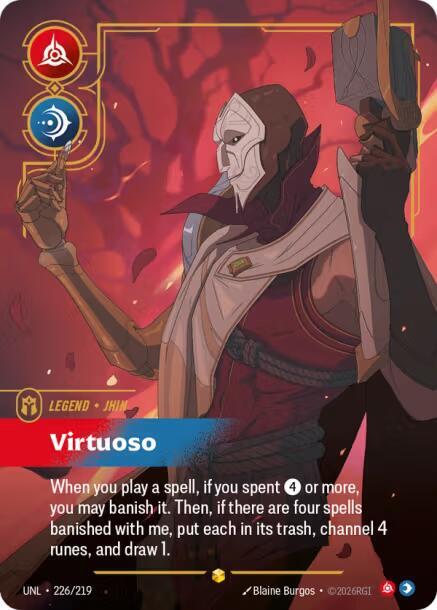 Jhin - Virtuoso 226/219 (Unleashed)  - Foil | Good Games Adelaide SA
