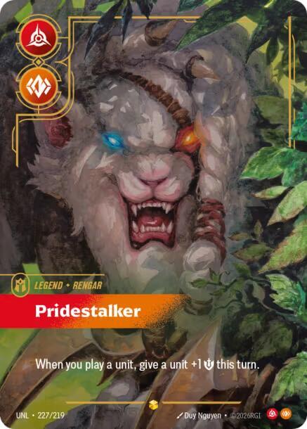 Rengar - Pridestalker 227/219 (Unleashed)  - Foil | Good Games Adelaide SA