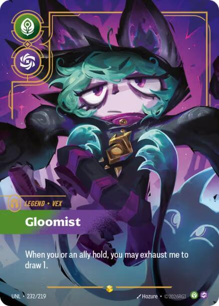 Vex - Gloomist 232/219 (Unleashed)  - Foil | Good Games Adelaide SA