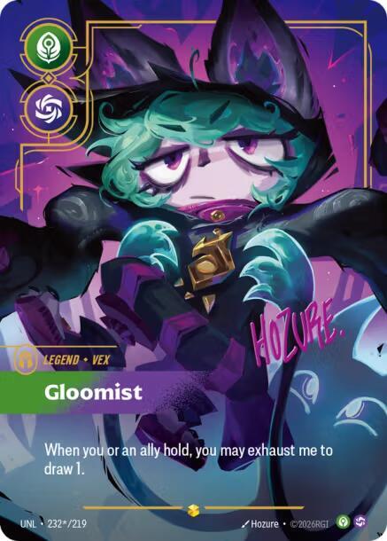 Vex - Gloomist 232*/219 (Unleashed)  - Signature Foil | Good Games Adelaide SA