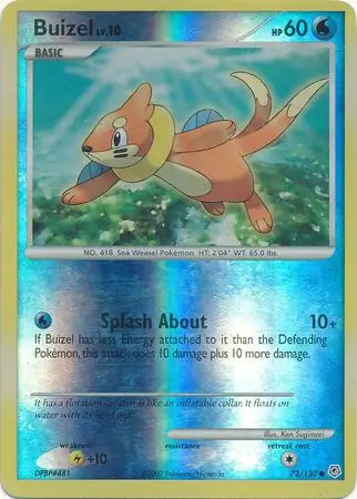 Buizel 72/130 (Diamond and Pearl)  - Reverse Holofoil | Good Games Adelaide SA