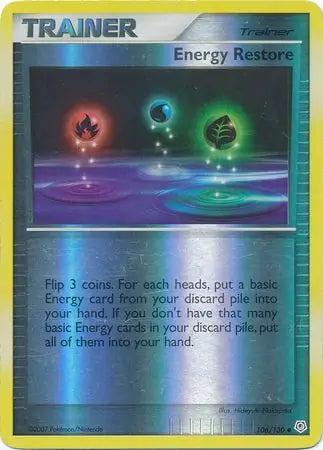 Energy Restore 106/130 (Diamond and Pearl)  - Reverse Holofoil | Good Games Adelaide SA