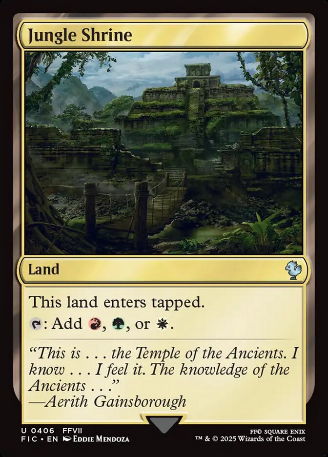 Jungle Shrine Surge Foil 406 (Commander: FINAL FANTASY)  - Surge Foil | Good Games Adelaide SA