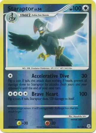 Staraptor 16/130 (Diamond and Pearl)  - Reverse Holofoil | Good Games Adelaide SA