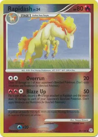 Rapidash 59/130 (Diamond and Pearl)  - Reverse Holofoil | Good Games Adelaide SA