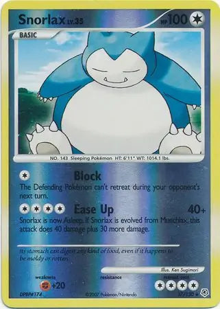 Snorlax 37/130 (Diamond and Pearl)  - Reverse Holofoil | Good Games Adelaide SA