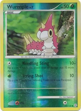 Wurmple 104/130 (Diamond and Pearl)  - Reverse Holofoil | Good Games Adelaide SA