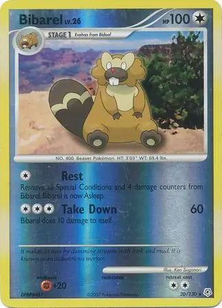 Bibarel 20/130 (Diamond and Pearl)  - Reverse Holofoil | Good Games Adelaide SA