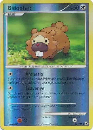 Bidoof 70/130 (Diamond and Pearl)  - Reverse Holofoil | Good Games Adelaide SA