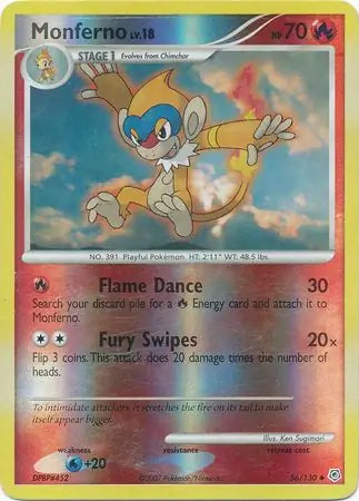Monferno 56/130 (Diamond and Pearl)  - Reverse Holofoil | Good Games Adelaide SA
