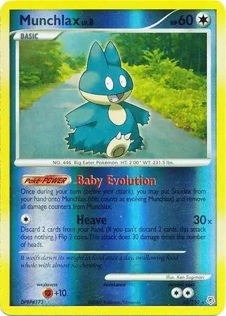 Munchlax 33/130 (Diamond and Pearl)  - Reverse Holofoil | Good Games Adelaide SA