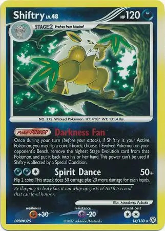 Shiftry 14/130 (Diamond and Pearl)  - Reverse Holofoil | Good Games Adelaide SA