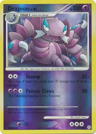 Drapion 23/130 (Diamond and Pearl)  - Reverse Holofoil | Good Games Adelaide SA