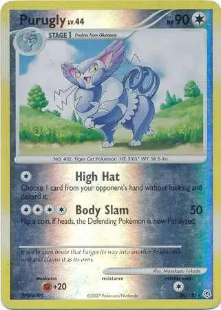 Purugly 36/130 (Diamond and Pearl)  - Reverse Holofoil | Good Games Adelaide SA
