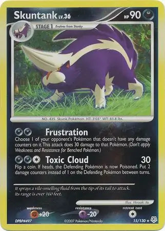 Skuntank 15/130 (Diamond and Pearl)  - Reverse Holofoil | Good Games Adelaide SA