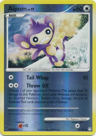 Aipom 70/123 (Mysterious Treasures)  - Reverse Holofoil | Good Games Adelaide SA