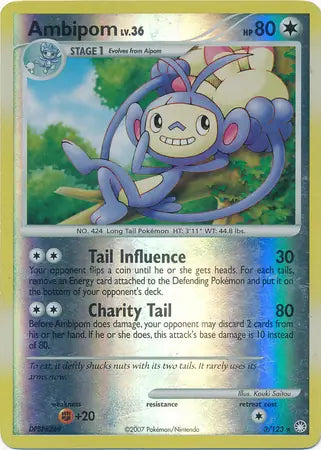 Ambipom 3/123 (Mysterious Treasures)  - Reverse Holofoil | Good Games Adelaide SA