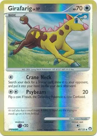 Girafarig 49/123 (Mysterious Treasures)  - Reverse Holofoil | Good Games Adelaide SA