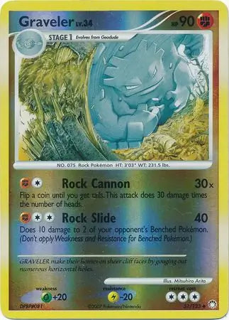 Graveler 51/123 (Mysterious Treasures)  - Reverse Holofoil | Good Games Adelaide SA
