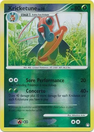 Kricketune 27/123 (Mysterious Treasures)  - Reverse Holofoil | Good Games Adelaide SA