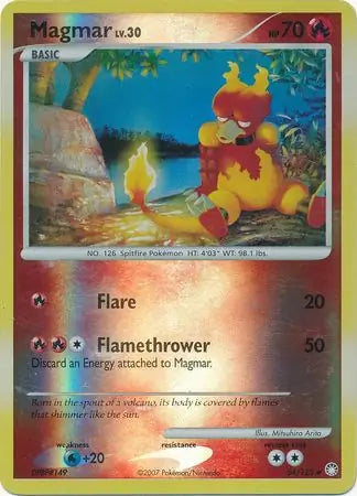 Magmar 54/123 (Mysterious Treasures)  - Reverse Holofoil | Good Games Adelaide SA