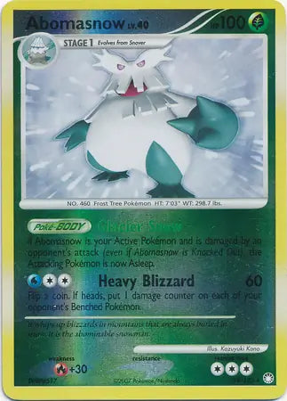Abomasnow 19/123 (Mysterious Treasures)  - Reverse Holofoil | Good Games Adelaide SA