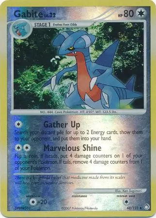 Gabite 48/123 (Mysterious Treasures)  - Reverse Holofoil | Good Games Adelaide SA