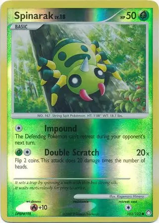Spinarak 103/123 (Mysterious Treasures)  - Reverse Holofoil | Good Games Adelaide SA