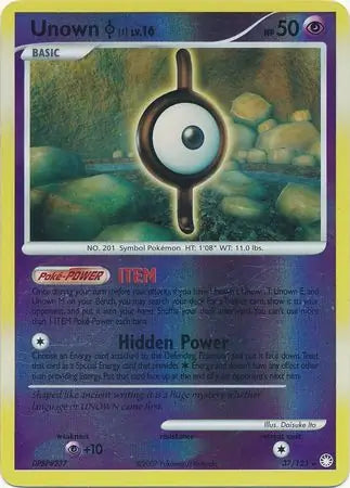 Unown I 37/123 (Mysterious Treasures)  - Reverse Holofoil | Good Games Adelaide SA