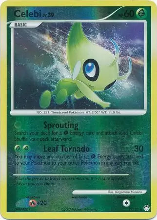 Celebi 7/123 (Mysterious Treasures)  - Reverse Holofoil | Good Games Adelaide SA