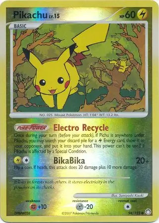 Pikachu 94/123 (Mysterious Treasures)  - Reverse Holofoil | Good Games Adelaide SA