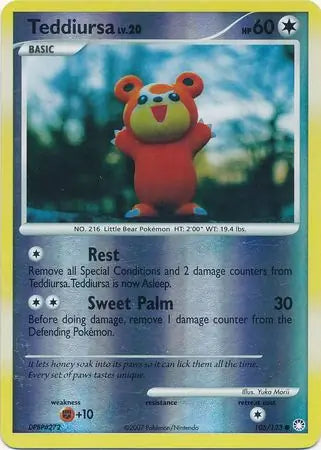 Teddiursa 105/123 (Mysterious Treasures)  - Reverse Holofoil | Good Games Adelaide SA